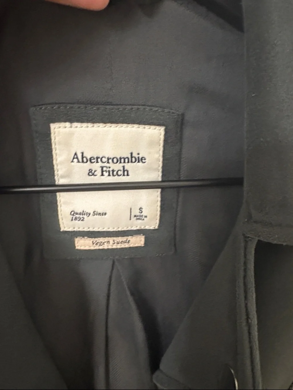 Abercrombie & Fitch Black Leather Jacket